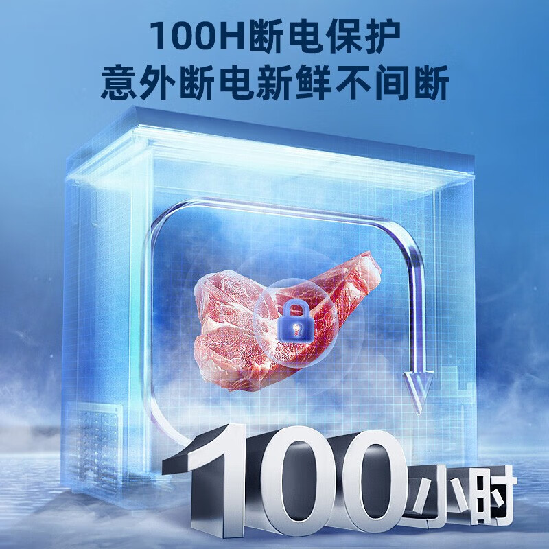 Xinfei small freezer household freezer small dual-purpose freezer rental refrigerated freezer commercial horizontal freezer energy-saving single temperature model 58L first-level energy-saving store hot sale