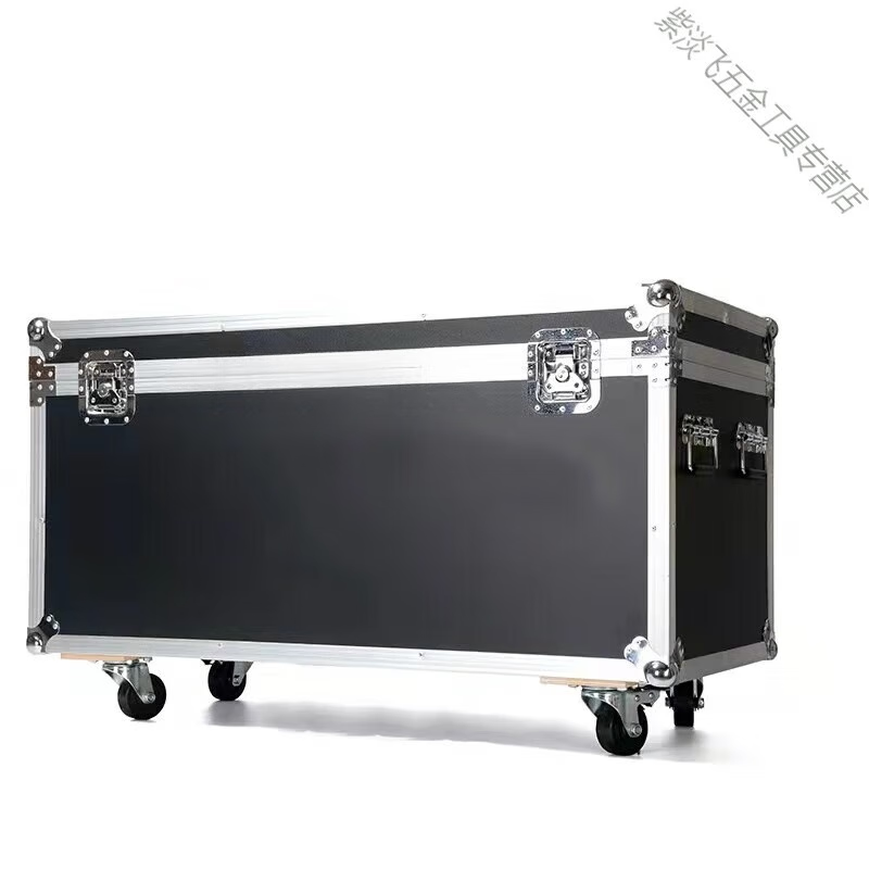Chengjia (CHENGJIA) customized flight case customized aluminum alloy box customized instrument box trolley box equipment box tool box exhibition box 60*60*60 outer diameter with wheels black