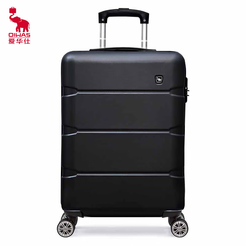 OIWAS Suitcase Shock Absorbing and Noise Reducing Aircraft Wheels Men's and Women's Cabin Suit OCX6130 Black 20 inches Black 20 inches