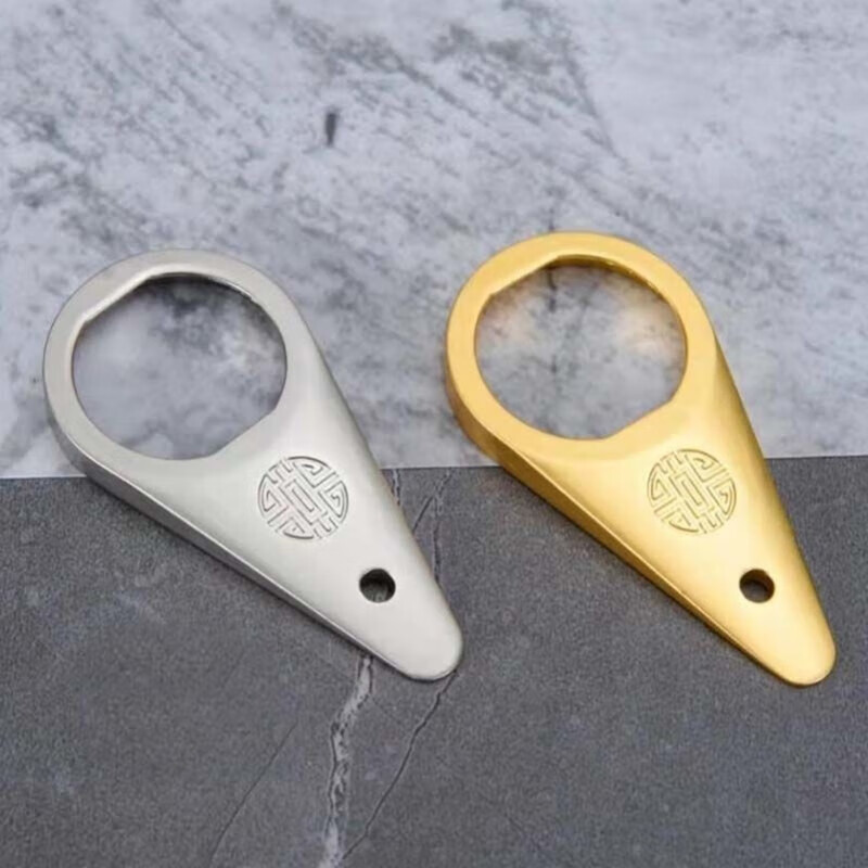 Simihua Moutai bottle opener, cap opener, Mao-shaped bottle, white wine bottle opener tool, Feitian Moutai wine bottle opener, bead remover, silver blessing character, affordable model without box