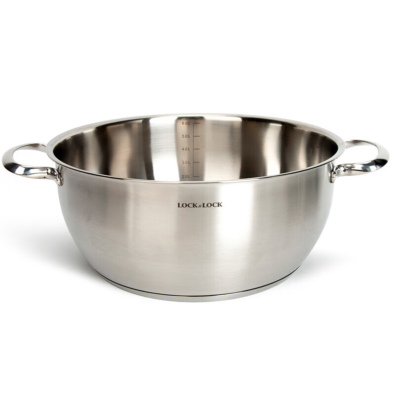 LOCK & LOCK stainless steel steamer household large-capacity steamer 28CM three-layer combination set can steam meat, fish, steamed buns and steamed buns