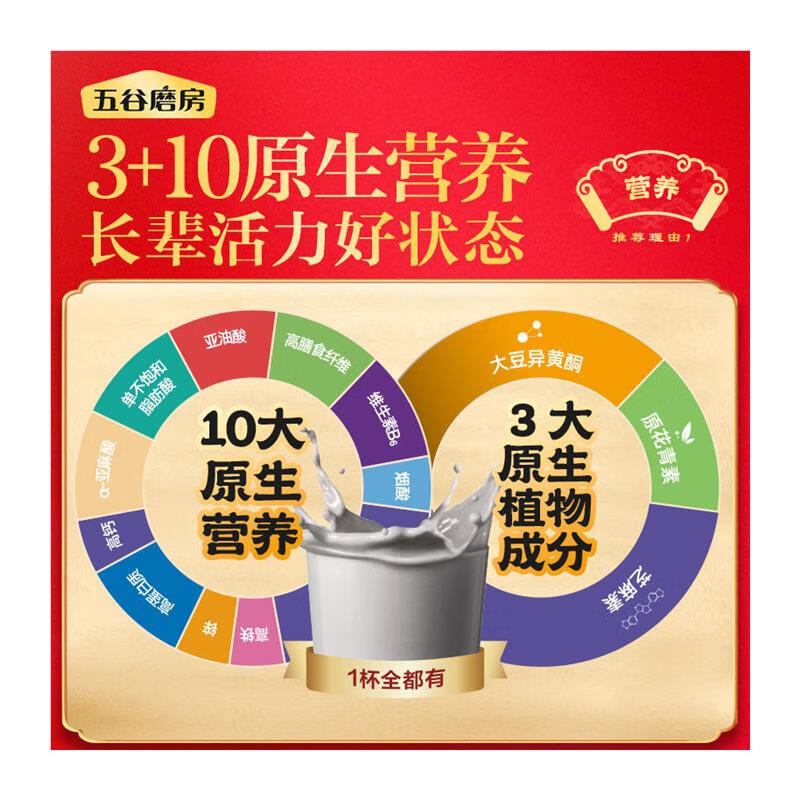 Wugumofang Nature's Black Yangchao Pills Gift Box Walnuts, Black Beans, Sesame Paste, and Black Sesame Pills for Elderly Heiyangchao Pills Food Nutrition Gift Box (Classic Walnut and Sesame 1.0 Tablets/Box