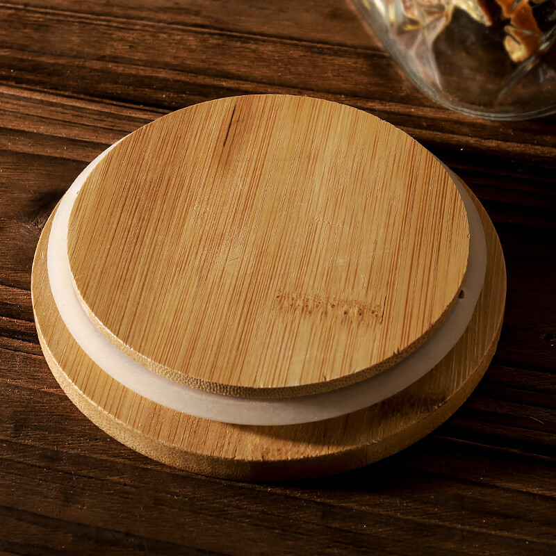 Lecali glass sealed jar storage jar large capacity glass bottle tangerine peel storage special jar pickle jar wine container square glass jar 1800ml large capacity