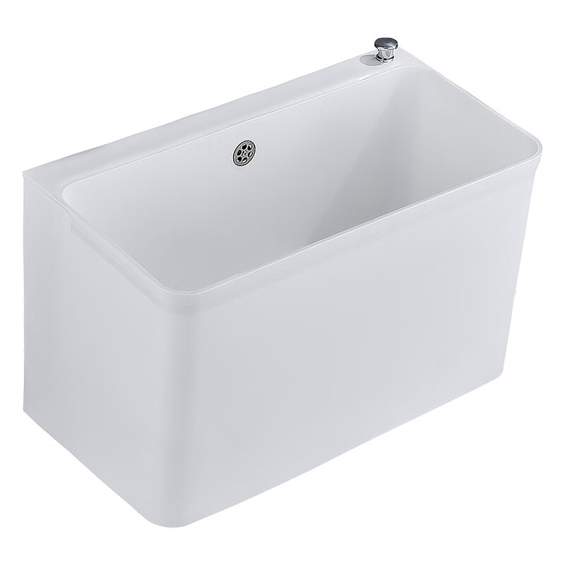 Suitable for mop pool balcony washing mop pool outdoor removable plastic mop pool pool sink mop bucket gray thickened fixed small size (one-click drainage