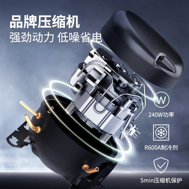 Meiling Fashion Home Large Capacity Beverage Cabinet Commercial Freezer Refrigerated Display Cabinet Beverage Direct Cooling Air Cooling Pure Air Cooling Preservation Cabinet Supermarket Glass Door Refrigerator Vertical Beer Cabinet Large Single Door Dismounted Standard Model Direct Cooling 2025 Newly Upgraded High-end Refrigeration Series