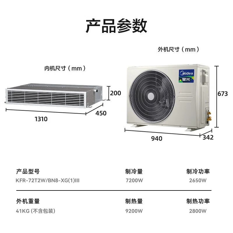 Midea central air-conditioning duct machine one-to-one 3-horsepower first-class energy efficiency Starlight flagship version Enjoy Cool Energy Saving Home Embedded Maternal and Infant Grade Sterilization National Subsidy 3-horsepower first-class energy efficiency Starlight Fashion Edition (26-40)