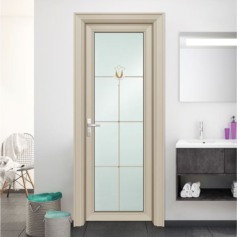 Vinoa bathroom door single door toilet door aluminum alloy door Changhong glass door toilet door shower room door flat door Please provide specific dimensions when ordering customized products