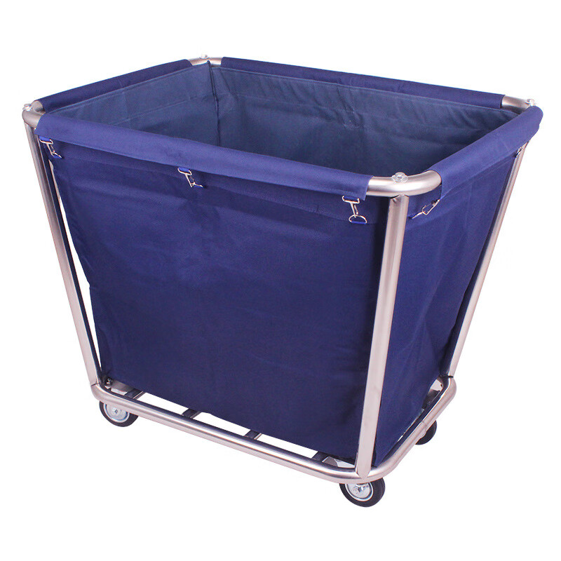 Xiangxia linen cart hotel room service cart cleaning cart storage multi-function trolley work cart B-8 disassembly and assembly of 8 tubes (blue)
