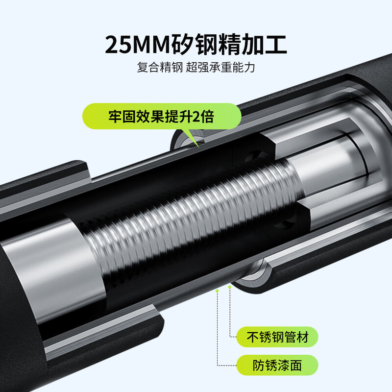 Winning household horizontal bar indoor pull-up device multi-functional punch-free door frame door hanging horizontal bar children's fitness equipment universal anti-slip horizontal bar (145-175cm)