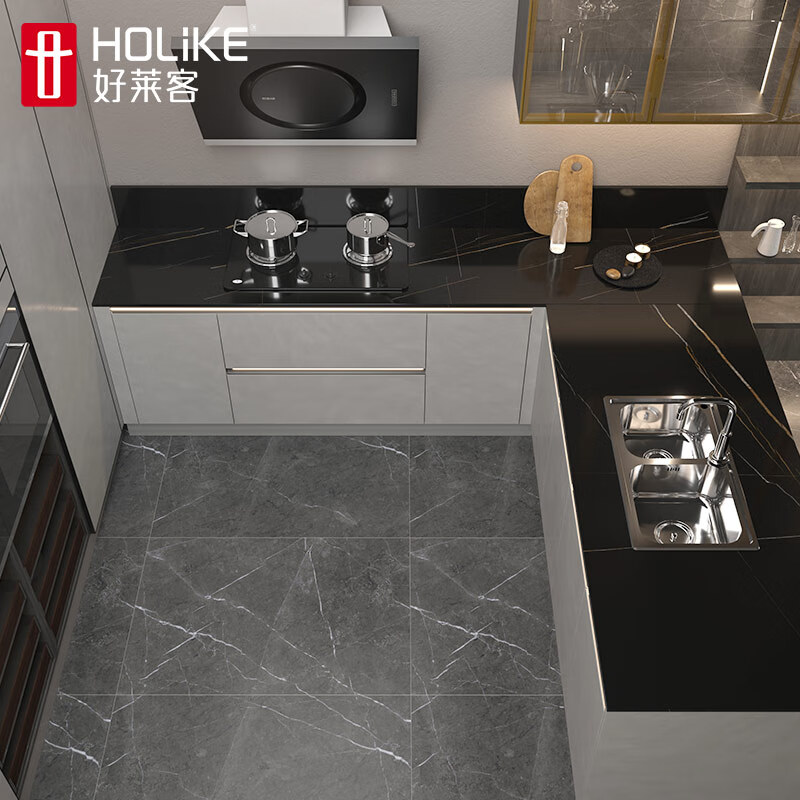 Huili Dehaolaike cabinet custom Galaxy series kitchen integrated kitchen cabinet quartz stone countertop cabinet pull basket drawer integrated