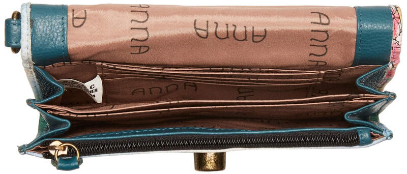 Anna by Anuschka Hand Painted Women's Genuine Leather - Retro Wrist Clutch - Cute Panda, Cute Panda Cute Panda One Size