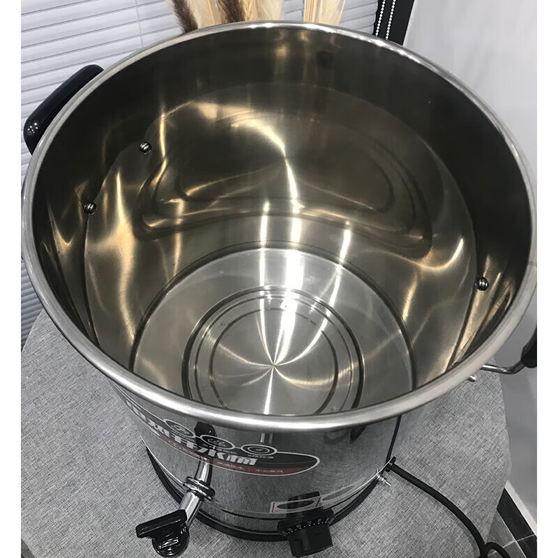 Sanding electric heating bucket water boiler commercial boiling bucket milk tea shop household stainless steel insulated hot water bucket large capacity cooking bucket anti-dry boiling water boiler thickened SD-100L-D