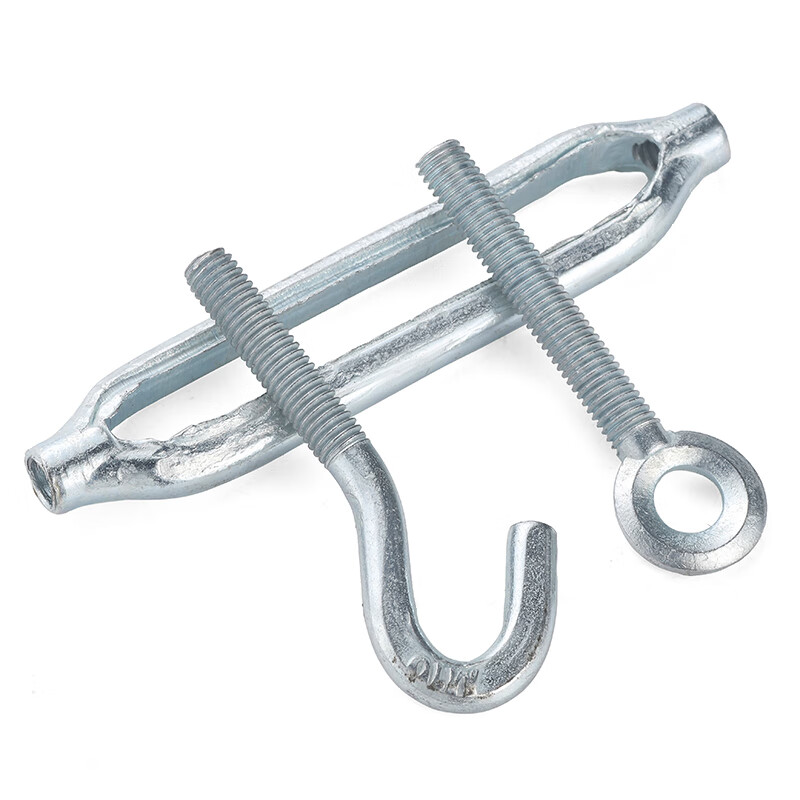 Jinggong galvanized 304 stainless steel flower basket screw tightener bolt tightening wire rope lock buckle rope tightener Hualan upgraded heavy-duty M10 (1 piece) hook type