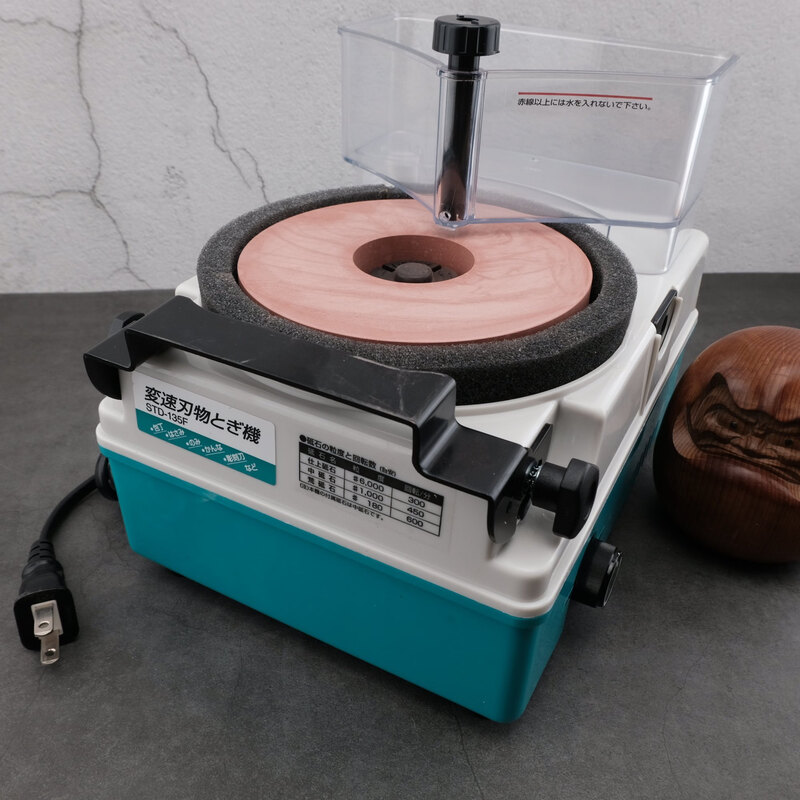 MPPMCK Japanese imported whetstone electric water grinder in stock Japanese knife sharpener water-cooled electric grinder kitchen knife chisel medium STD-180 body +1000# grindstone