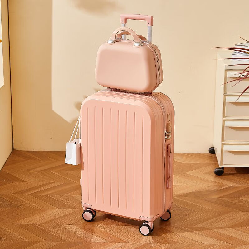 OLOEY luggage women's new trolley case 20 inches 24 inches 28 inches mother box travel code boarding suitcase milk white basic single box 20 inches too small for boarding without side lift hooks