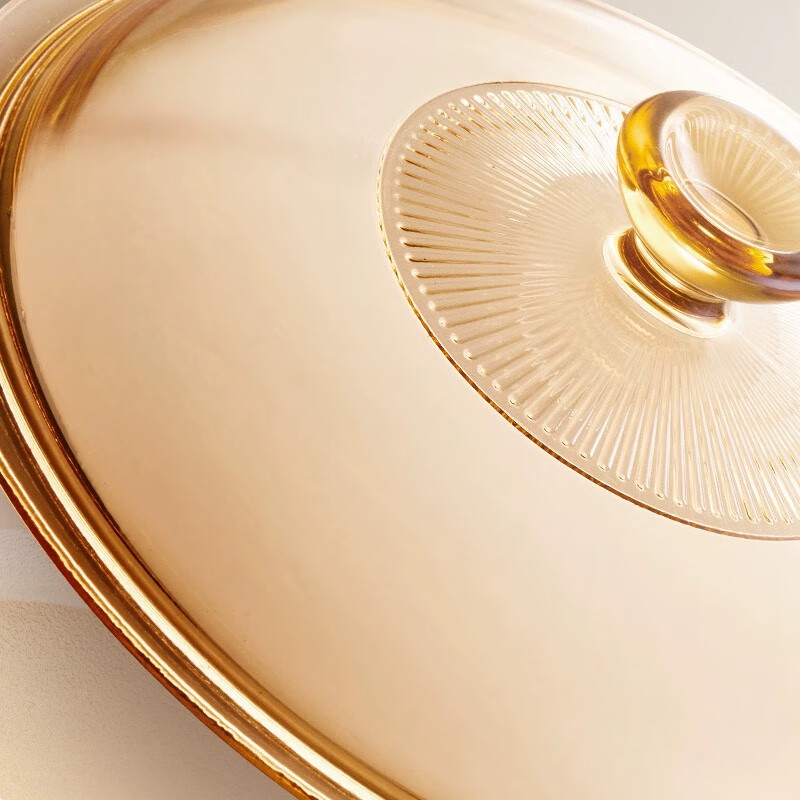 Corning Jingcai original glass pot lid 2.25 1.25 1.5 3.5 5L lid household transparent glass pot lid accessories 1.5L pot lid | Pot mouth diameter 17.5cm