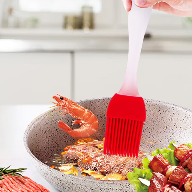 Suncojia oil brush, silicone oil brush, high temperature resistant food brush, seasoning brush, brush, barbecue oil brush, two pack
