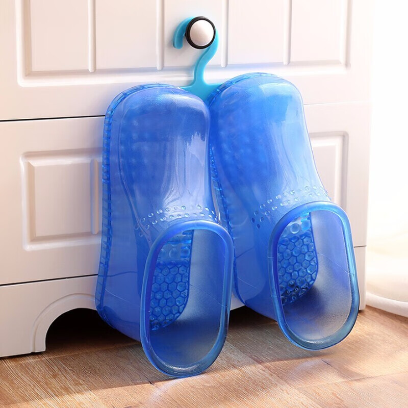 Tanbeiman Foot Bath Shoes Massage Foot Bath Shoes Constant Temperature Massage Foot Bath Bucket Foot Bath Basin Men's and Women's Household Boots Acupoint Foot Bath Shoes Upgraded Magnet Massage Model Tall Blue Large Size (Within 45 Sizes) Comes with 30 Bags of Wormwood Foot Bath Bags + Fixed Hooks