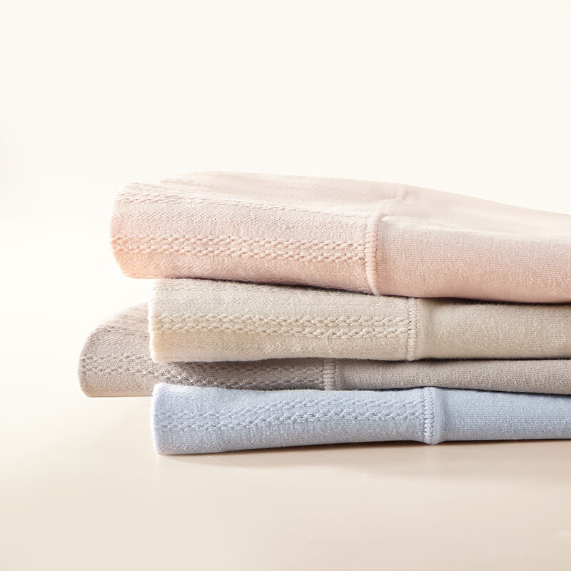 Langsha underwear women's high-waist pure cotton tummy control antibacterial underwear 4 pairs of large size seamless tummy control butt lifting women's underwear