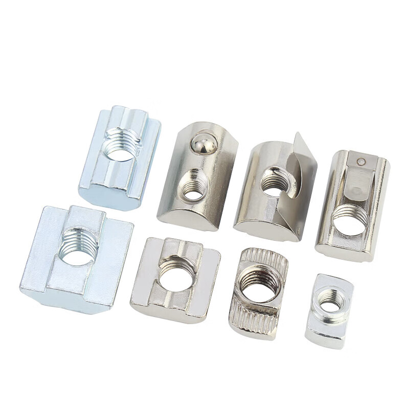 Jinchao T-type nut 20/30/40/45 type European standard aluminum profile slider shrapnel nut ship type hammer head national standard European standard T type 20 type-M4 (50 pieces)