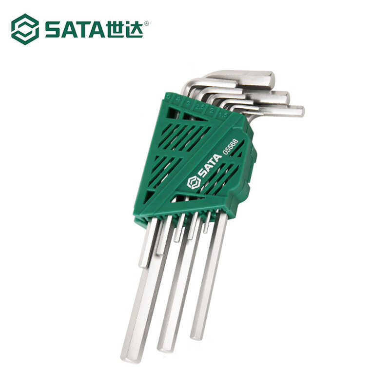 SATA 9-piece extended flat head hexagonal wrench set 05568