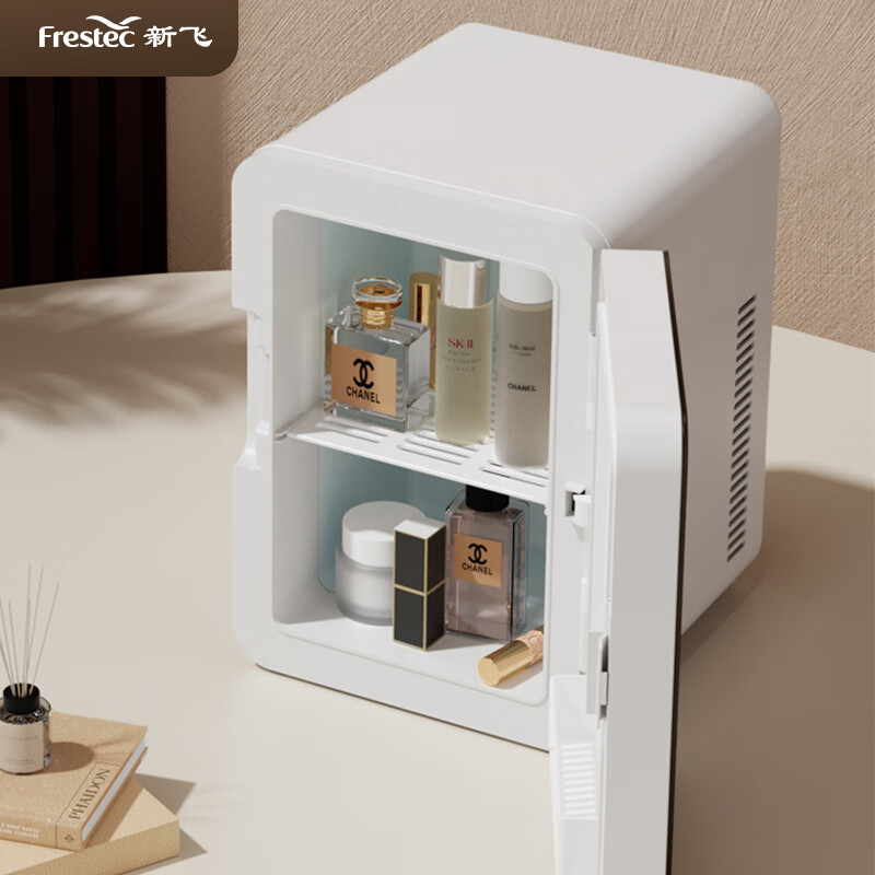 Xinfei small refrigerator mini car refrigerator dormitory car household refrigeration small heating and cooling box household white only household basic model ATP-8L