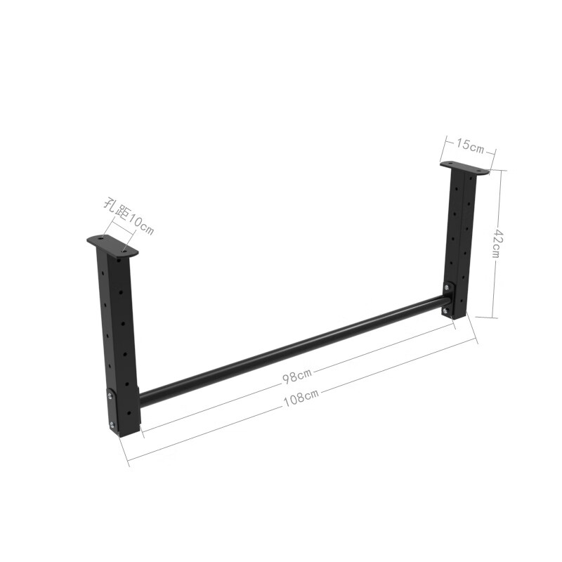 East ceiling ceiling balcony horizontal bar pull-up device home indoor height adjustable single rod rack fitness equipment K155-1 (98cm exercise bar)
