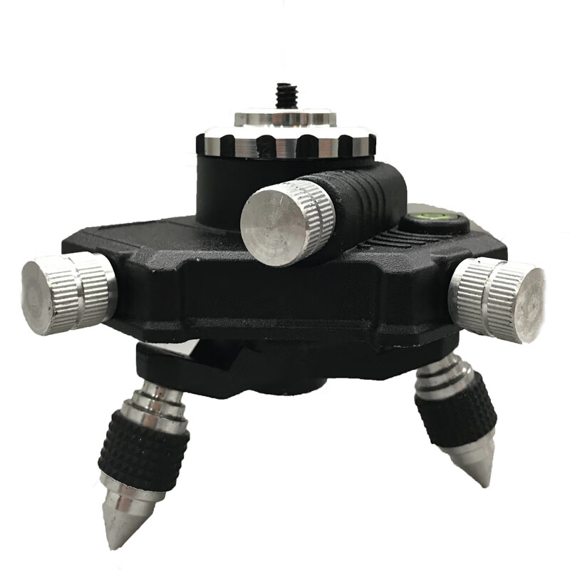 SIVIOOTK infrared level fine-tuning base 360 rotation wall-mounted floor level meter universal bracket accessories metal fine-tuning base 6 mm (1/4) interface