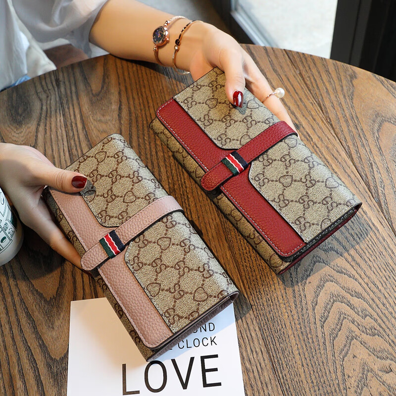 Chanel Xiaoxiang Wallet Women's 2025 New Fashion Women's Long Wallet Versatile Atmosphere Multifunctional Large Capacity Handbag Burgundy
