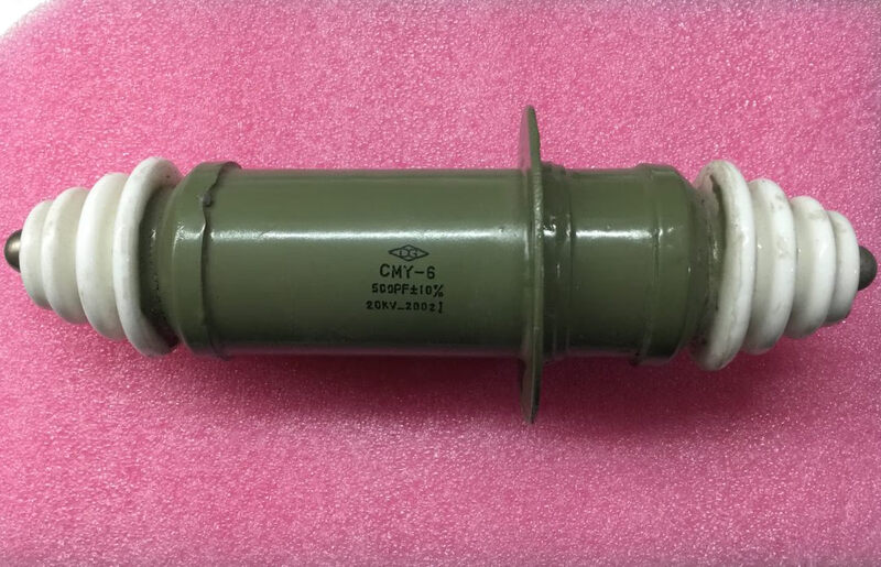 Customized high voltage core-through paper film composite dielectric capacitor CMY620KV500PF