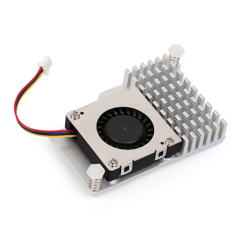 Chuanglebo Raspberry Pi 5th generation Pi5 radiator official original active heat sink Active Cooler with fan Pi 5 aluminum alloy cooling shell (B type radiator)