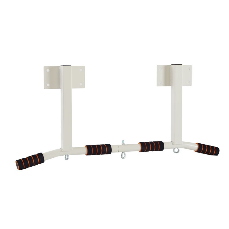 Huijashi pull-up device home horizontal bar indoor wall-mounted thickened punching boom hanging top-mounted fixed fitness single bar white adjustable