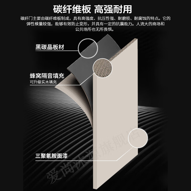 High-end bedroom door, indoor set door, carbon fiber technology wooden door, environmentally friendly paint-free door, solid wood composite door, light luxury and simple room door, molded model PUR edge sealing, high-end set door (upgraded fragrant fir full filling + upgraded magnetic lock)