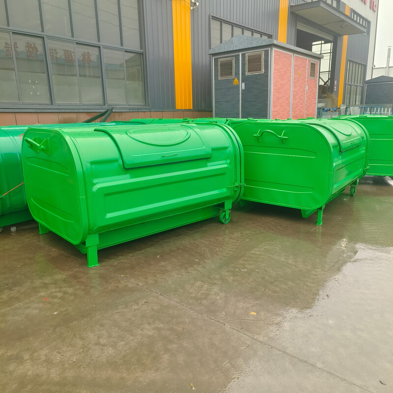 Community Property School Rural Outdoor Special Trash Can Car-mounted Garbage Transfer Box Removable Garbage Removal Box 3 Cubic Trash Can