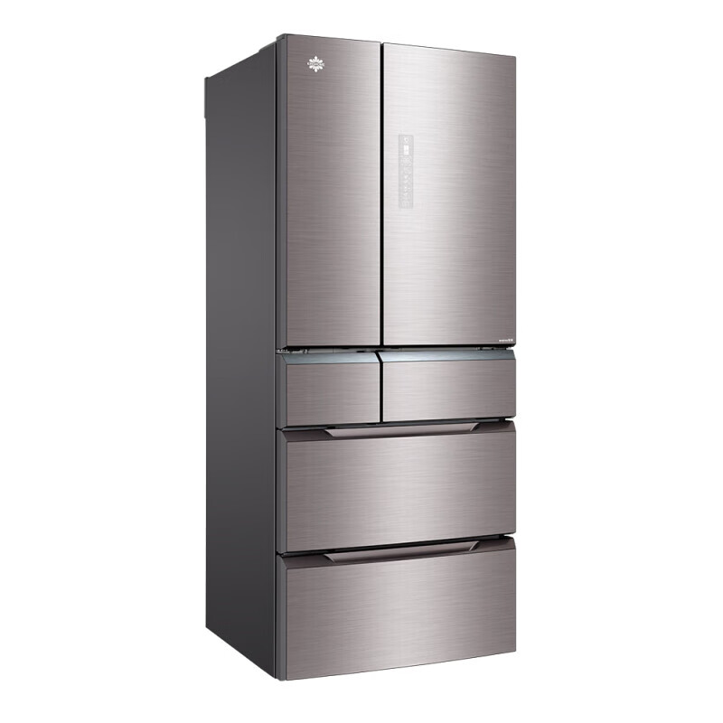 Gree Jinghong Refrigerator 521 Upgraded Level 1 Energy Saving Frequency Converter Multi-Door Household-3 Tender Frozen-5 Ningxian Fully Automatic Ice Making Area WiFi Intelligent Control Platinum Gray Recommended by Mr. Dong Fully Automatic Ice Making Area