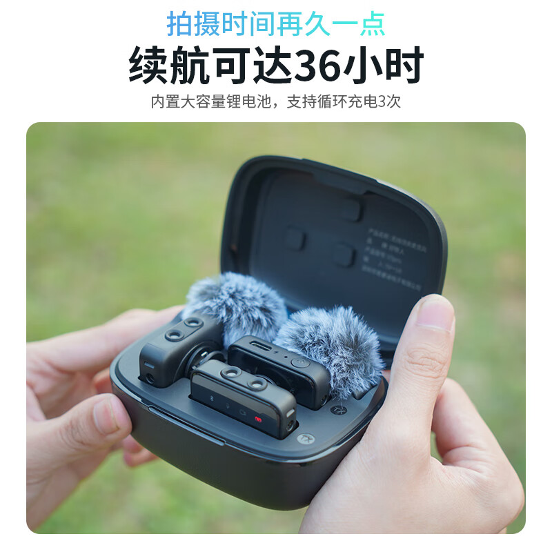 Good Shepherd Wireless Lavalier Microphone Live Broadcast Radio Mobile Phone Special Recording Equipment Sound Card Noise Reduction Douyin Anchor K Song Shooting Video Little Bee Computer Camera Microphone One to Two
