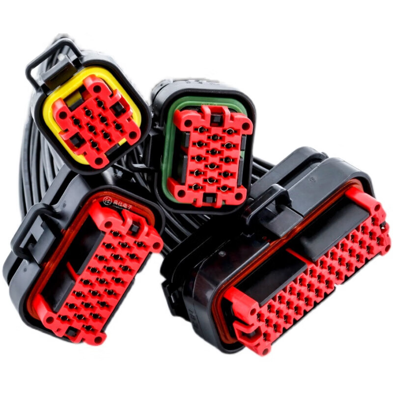 Automotive connector 770680-1 waterproof amp connector female header pin seat butt harness plug 776164-1 35-hole female connector 776164-1 wire length 30CM