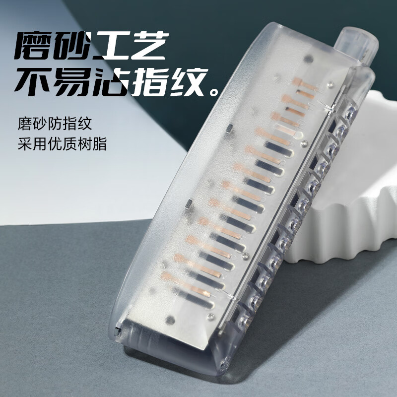 BoogieMAN Yuanyuan's same style 12-hole chromatic harmonica KB12 advanced adult professional performance level beginner white model