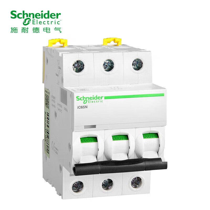 Schneider air switch A9 series IC65N small circuit breaker 3P three-phase electric three-pole D type 25A air open main switch A9F19325
