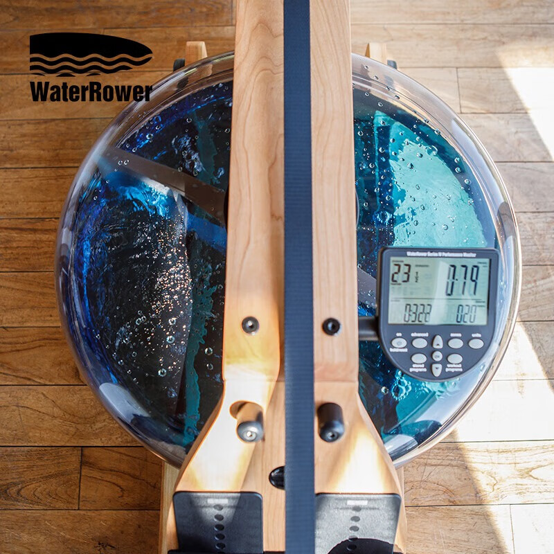WaterRower original imported rowing machine water resistance rowing machine home aerobic fitness equipment double-track solid wood imported Jingzhi model cherry wood with LOGO Jingzhi model