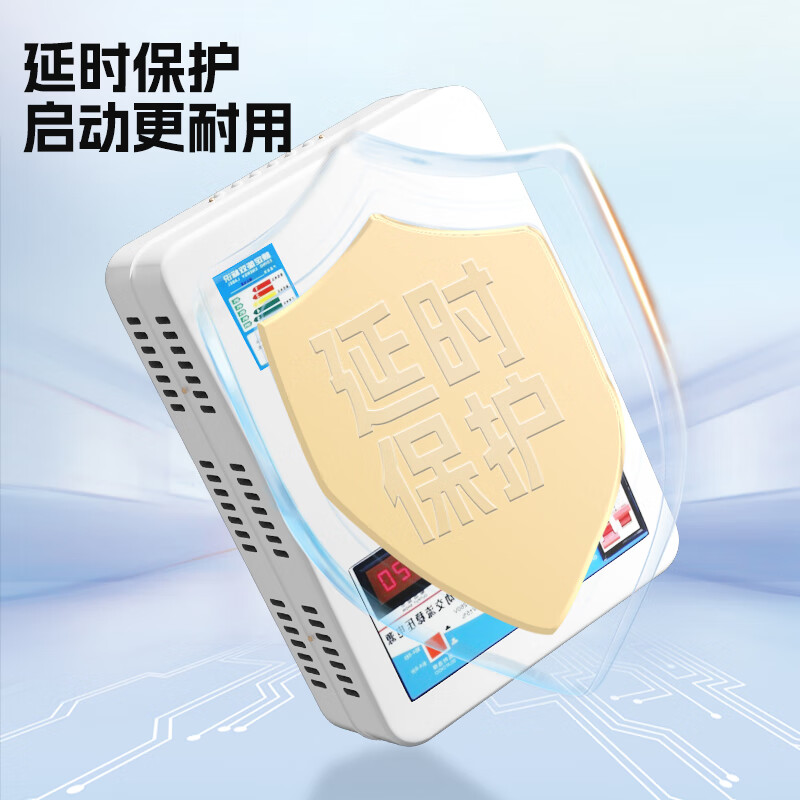 Mirror Camp Voltage Stabilizer 220v Air Conditioning Voltage Stabilizer Fully Automatic Household Voltage Stabilizer Single Phase AC High Power Low Voltage Stabilizer 6800W Model Comes with Mounting Screws and Wall Mounting Bracket