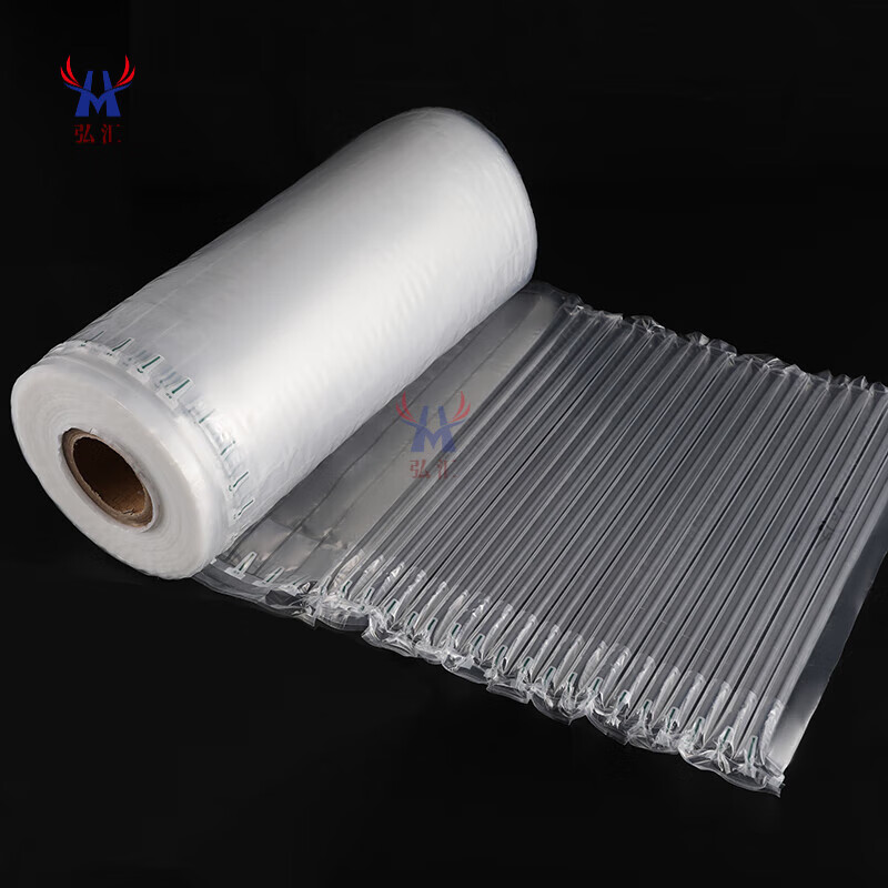 Inflatable foam packaging for air column bag packaging, anti-fall and shock-proof packaging bag, express shock-absorbing bubble film, air bag bag, foam anti-fall packaging, air column roll, transparent, small roll length 50 meters, regular thickness 20CM high