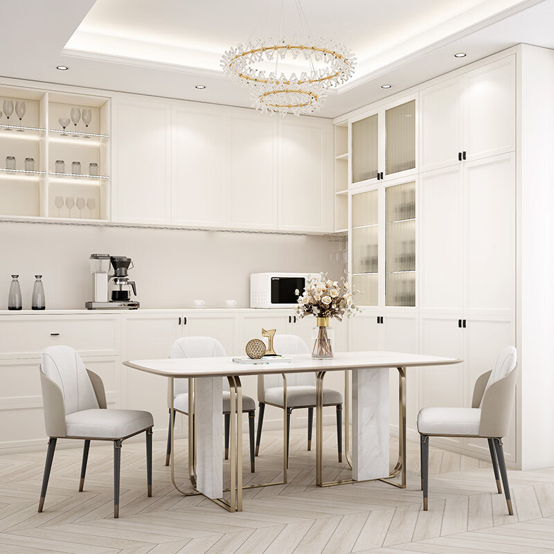 Sophia wardrobe European style bedroom combination home wardrobe multi-functional wardrobe cloakroom sideboard TV cabinet red wine cabinet 5 packages