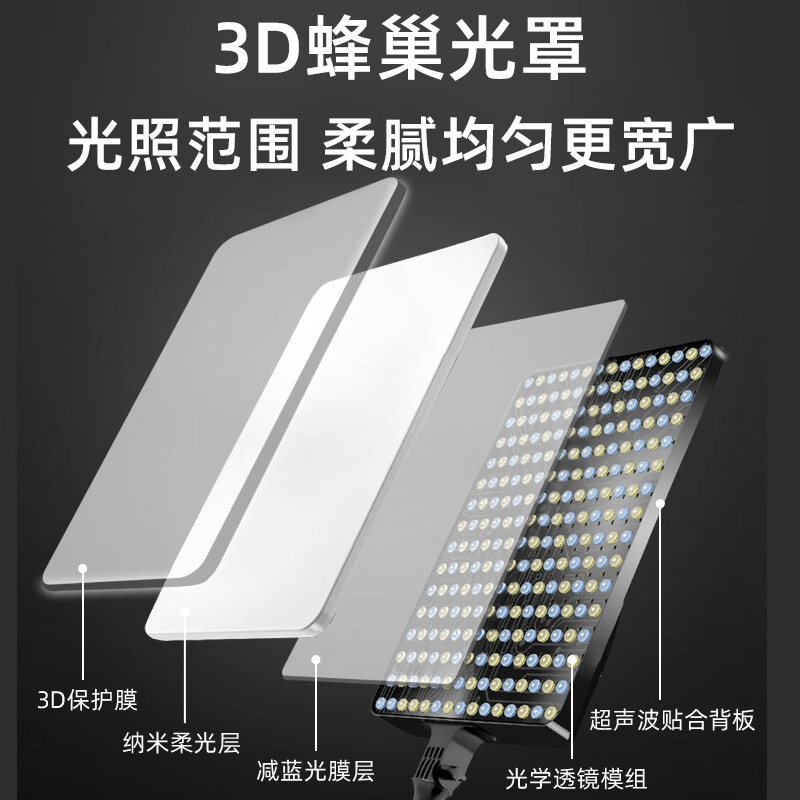 Leitz 40W live broadcast fill light led live broadcast room food lighting indoor photography photography tablet lighting portrait beauty video camera desktop jewelry surface light soft light