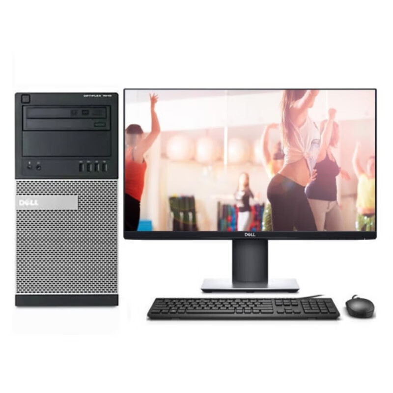 Dell Lenovo desktop computer i3/i5/i7 independent display business office design PS CAD video editing assembly home second-hand desktop complete set configuration six Core I5 sixth generation 16G 628G dual hard drive single host (comes with mouse + mouse pad) 90% new