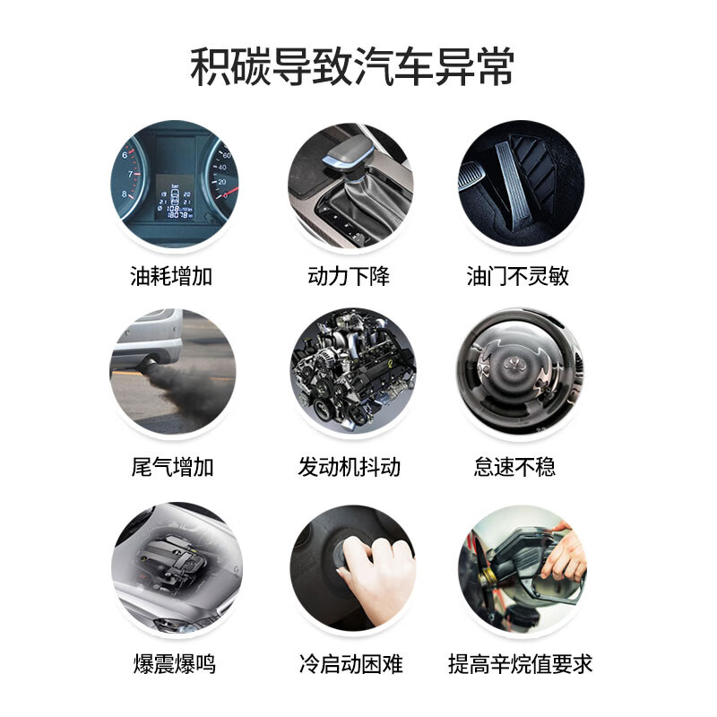 Mustard green car fuel treasure to remove carbon deposits three-way catalytic cleaner gasoline additive deep cleaning fuel injection nozzle carbon deposits 7 warehouse JD shipped 2 bottles