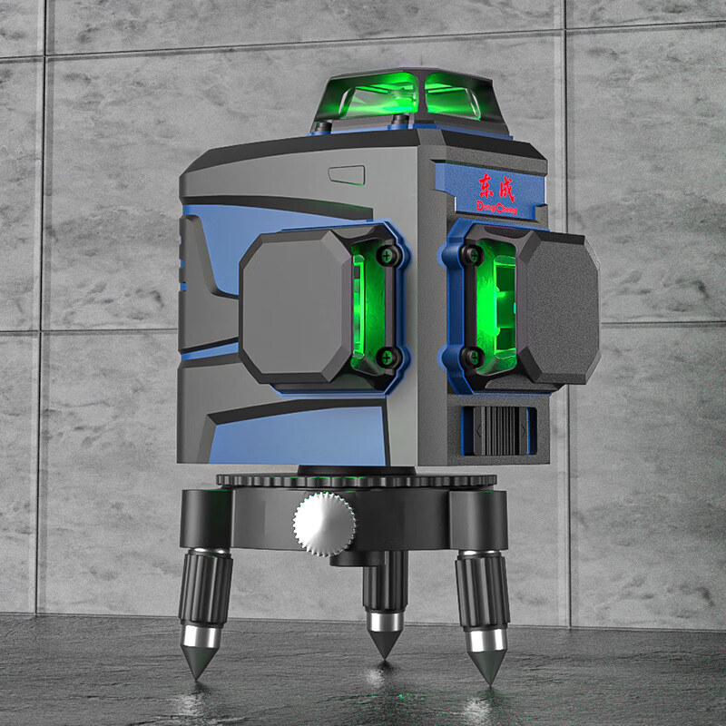 Dongcheng 12-line level meter FF-12LE2 remote-controlled green light wall-mounted meter high-precision strong light thin line battery *2