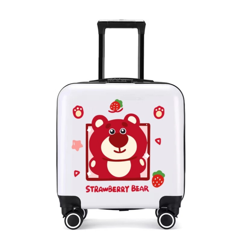 Juntong children's suitcase can sit and ride children's suitcase boys and girls small suitcase cartoon trolley suitcase can be customized bright white 20 inches world travel zipper 20 inches