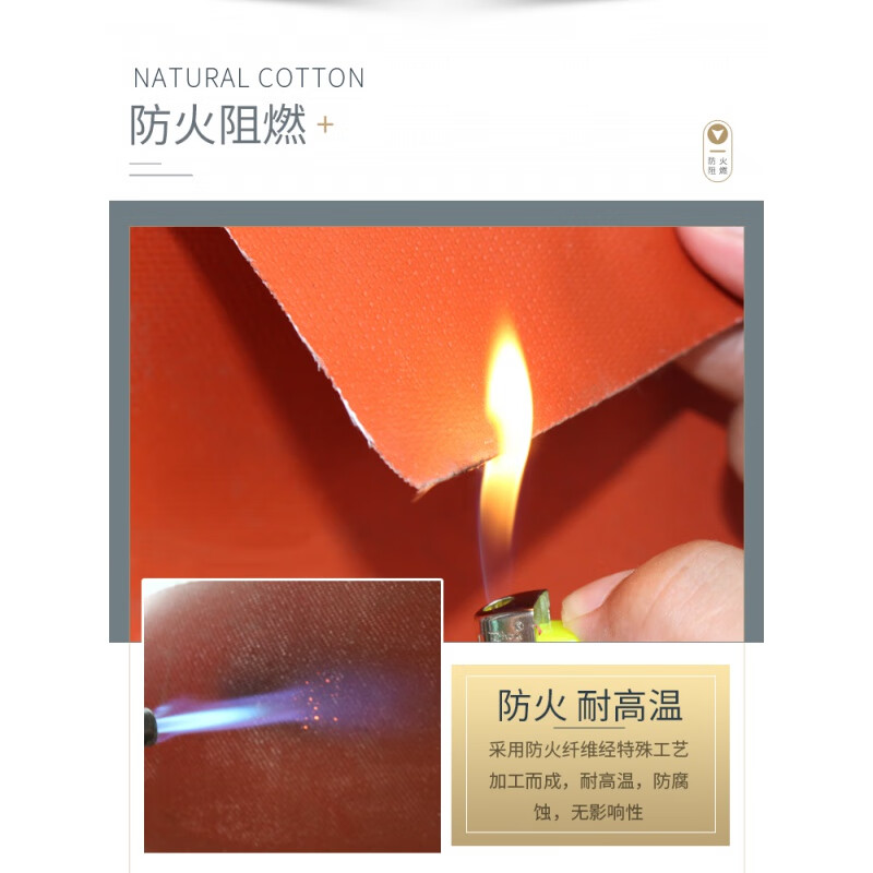 Fire retardant silicon titanium cloth alloy industrial flame retardant high temperature resistant soft-connected fiberglass cloth waterproof silicone cloth fire blanket red 1 meter wide 0.35mm thick 50 meters