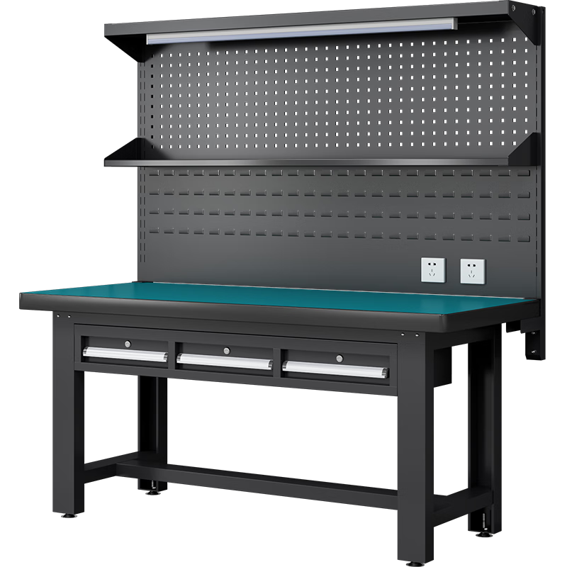 Zhendi anti-static workbench double-hanging board assembly line operating table DR1017 horizontal three-draw 1.8-meter light frame shed board
